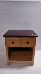 22&frac12;"x 17"x 25" (Dark Brown/ Lighter Brown) Night Stand w/ (1) Drawer
