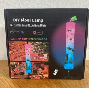 Torchlet Modern Floor Lamp, RGB Color Changing Led Smart Lamp Alexa APP Control with DIY Mode, Music Sync and White Fabric Shade, Standing Lamp for Living/Game Room Bedroom