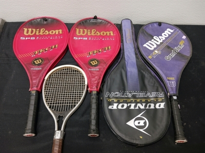 5 Tennis Rackets