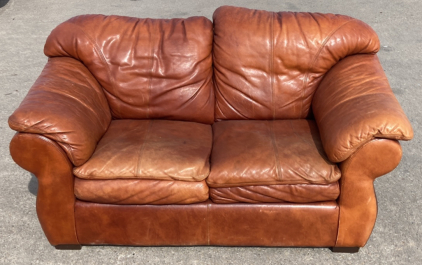 Leather Loveseat