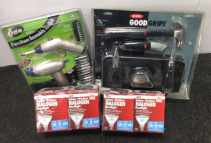 Tool sets and flood lights