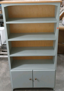 (1) Bookshelf - Solid Wood - 37.625" &times; 13" &times; 72.625"