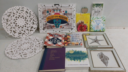 (7) Wall Decor Items (3) Cookbooks (1) Biblical Related Book