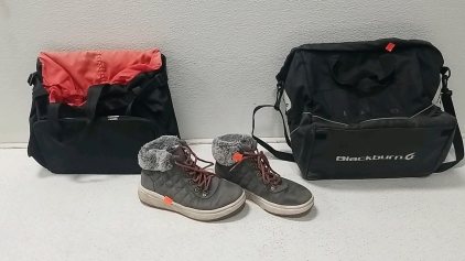 Bob's (Size 8) Shoes, w/ Blackburn & Bontrager Bag