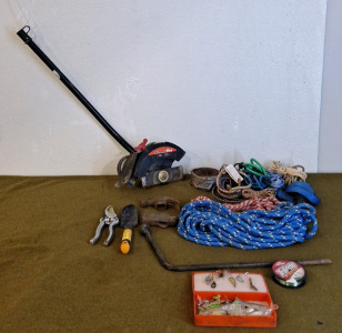 (1) Craftsman Trimmer, LE730 Edger Attachment, (1) Pair Of Hand Pruners, (1) Hand Shovel & More
