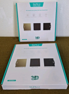 (2) Sunlu, PEI Flexible Spring Steel 3d Printer Heated Beds, 235x235mm