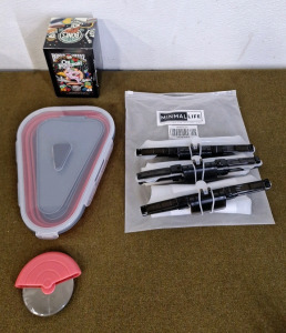 (1) 12- K-Cup Pack Of Bones Coffee, OH Fudge, (1) Pizza Slice Storage Container & (1) 3-Pack Of Silicone Storage Bags