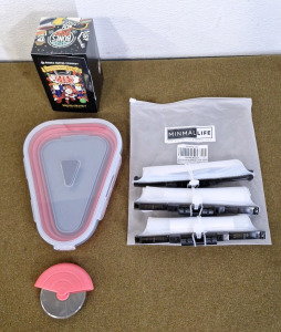 (1) 12- K-Cup Pack Of Bones Coffee, Nutcracker's Revenge, (1) Pizza Slice Storage Container & (1) 3-Pack Of Silicone Storage Bags