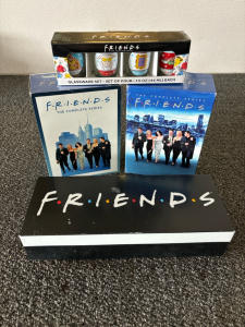 Friends Complete Series on DVD, Shot Glasses, & Sign