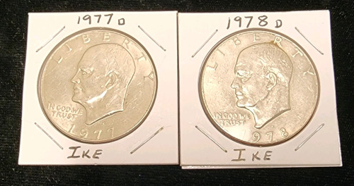 (2) Ike Dollars