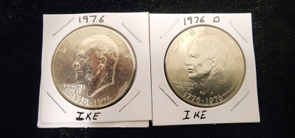 (2) Ike Dollars