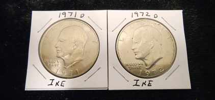 (2) Ike Dollars
