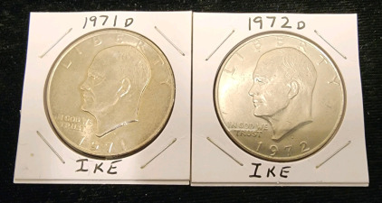 (2) Ike Dollars