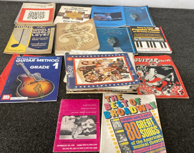 VARIETY OF MUSIC BOOKS - PIANO, GUITAR, & VOCAL