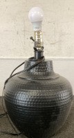 (2) LARGE BLACK LAMPS - 2