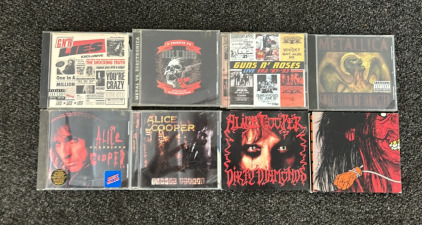 Guns N Roses, Alice Cooper, & Metallica CDs