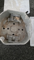 (1) Bucket Full of Light Socket Framing, Screws, Batteries and so Much More! - 3