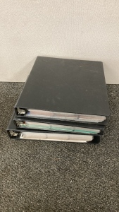 (3) Binders W/ NFL Sports Cards