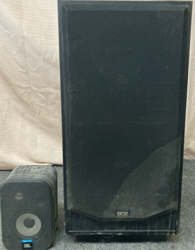 Speaker Set (One Large DCM Speaker, & One Small JBL Speaker)