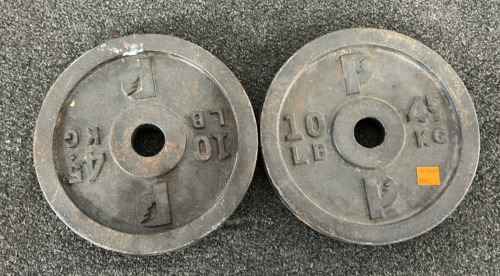 (2) 10lbs Circle Weights