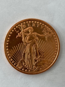 1 Oz Fine Copper Coin