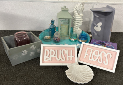 Assorted Ocean Themed Decor & More