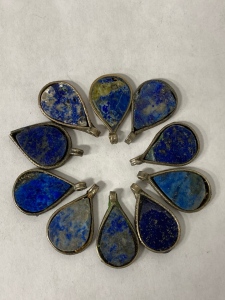 Small Bag Of Lapis Lazuli Pendants