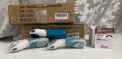 (2) Trampoline Corkscrew Anchor Kits (16) Items Furniture Sliders (3) Electric Callus Remover