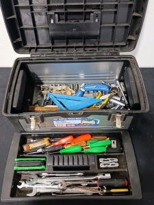 Toolbox With Socket Sets Wrenches Screwdrivers