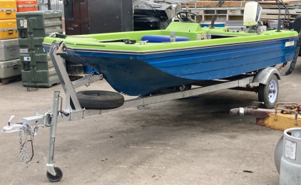 1977 STEURY BOAT AND TRAILER