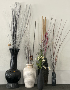 Assorted Decorative Pots