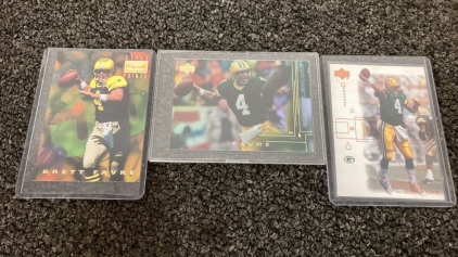 (3) Brett Favre Sports Cards