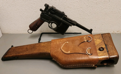 Mauser C96 .30 Luger Semi Automatic Pistol With Wooden Holster-- 688489