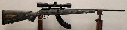 Savage A17 .17HMR Semi Automatic Rifle With Vortex Crossfire 2-7x32 Scope And Extended Magazine-- K280614