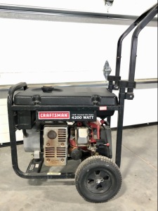 Craftsman 4200 Watt 7.8 HP Generator- On wheels