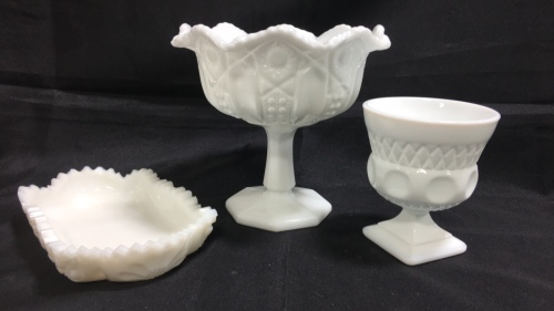 Mid Century Milk Glass