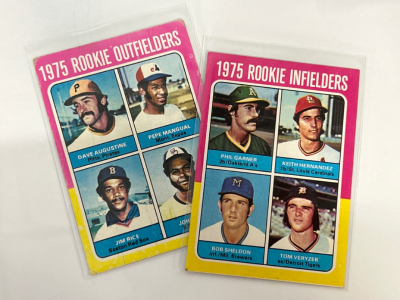 (2) 1975 Rookie Infielders Sports Cards