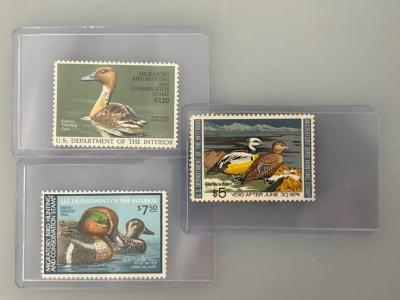 Mint Original Gum Department of Interior Migratory Bird Hunting Stamps