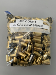 Bag of 400 Count .40 Cal S&W Brass Casings