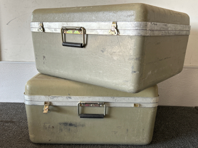 (2) Heavy Duty Military Grade Locking Cases