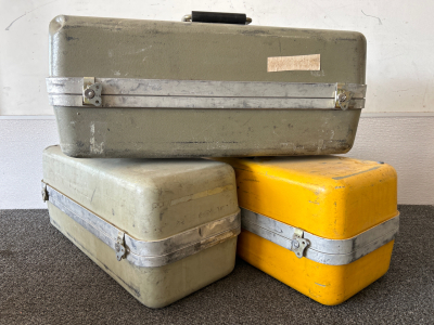 (3) Heavy Duty Military Grade Locking Cases