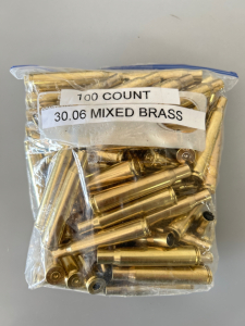 Bag of 100 Count 30-06 Mixed Brass Casings