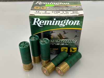 Box of (25) Rounds Remington Hyper Sonic Steel 12 Gauge 3" ShotShells