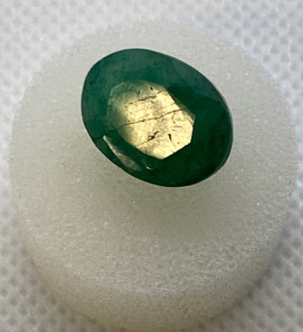 Oval Cut And Faceted Brazilian Emerald 9.3 Ct.