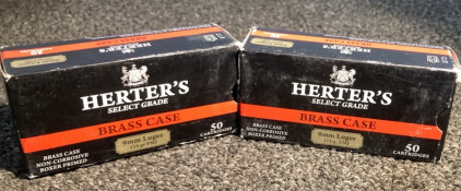 Herter’s Select Grade Brass Case 9mm Luger 115gr FMJ (2)