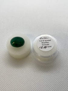 Oval Cut And Faceted Brazilian Emerald 10.55 Ct.