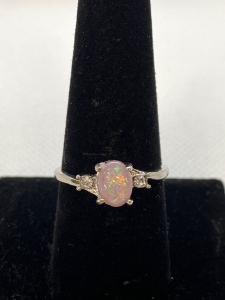 Oval Moonstone Ring- Size 8