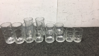 Set of clear kitchen glasses(12)