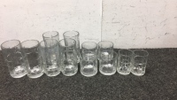 Set of clear kitchen glasses(12)