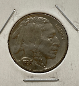 1936 AU58 Buffalo Nickel